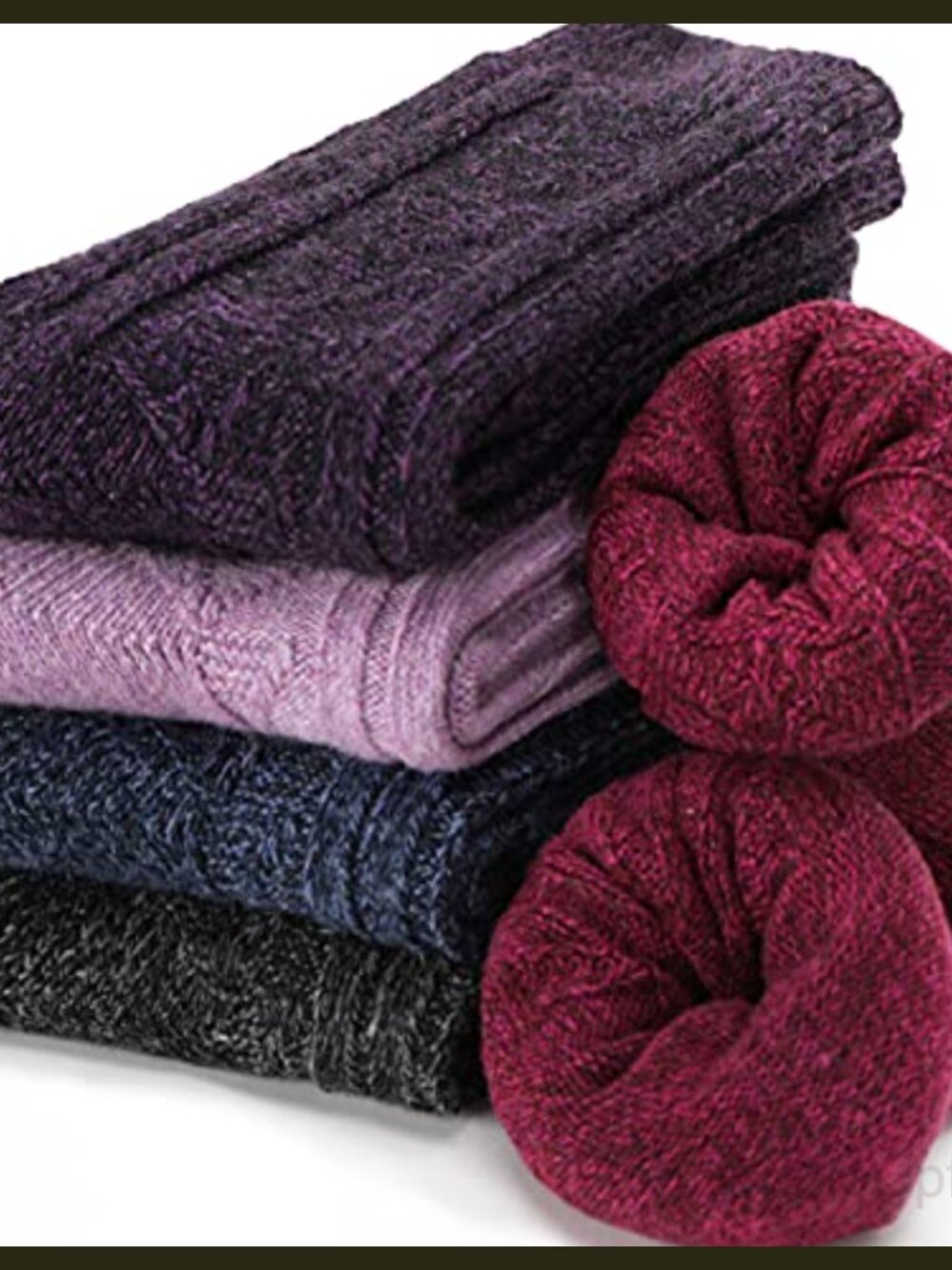 Merino Wool Thermal Winter Socks Crew Hiking Outdoor